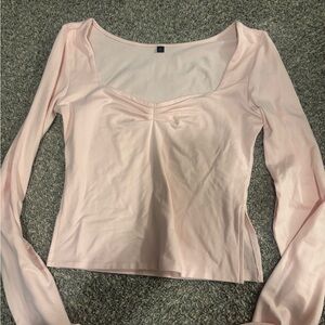 light pink long sleeve